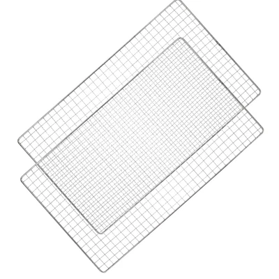 £19.38 • Buy 2 Pcs Barbecue Grill Mesh Mat Stainless Steel Grill Grate Outdoor Griddle Grill