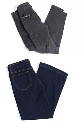 J Brand Womens Cotton Blend Cargo Skinny Jeans Gray Size 25 26 Lot 2 • $2.99