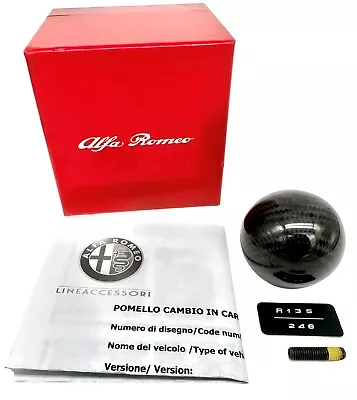 Alfa Romeo Giulietta (2013-2020) Gear Knob In Carbon Fiber 50547694 Genuine New • $400