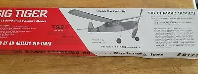 Sealed - Vintage Sig Tiger Rubber-powered Free Flight Balsa Model Airplane Ff-22 • $29.99