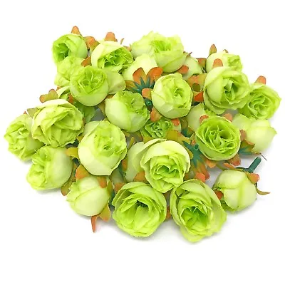 Rose Bud Decorative Synthetic Flowers (Faux Silk) In 30 Colours - Mini Rose Buds • $90.37