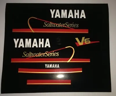 Yamaha Saltwater Series  V6 Mid 90s Decal Sticker   • $68.99