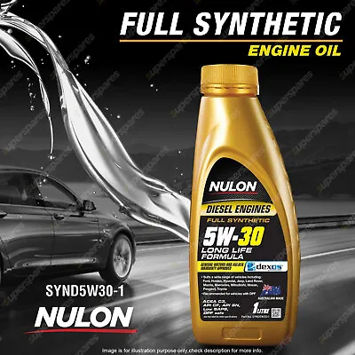 Nulon Full Synthetic 5W-30 Diesel Formula Long Life Engine Oil 1L SYND5W30-1 • $26.95