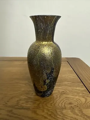 Rare Dartington Studio Glass Crizzle Vase Alchemy Range British Studio Art Glass • £79.99