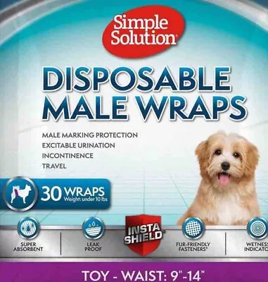 Simple Solution Disposable Dog Diapers/wraps For Male Dogs • $8