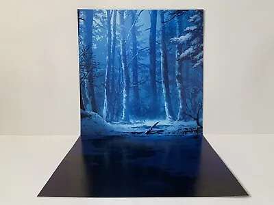 Custom Blue Forest  Ikea Detolf 12  & 1/6th Scale Diorama Backdrop • £19.99