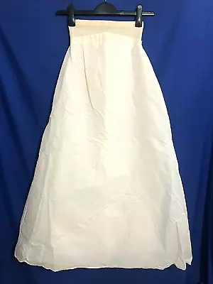 VTG SYDNEY BUSH Formal Layer Underskirt Petticoat CRINOLINE SKIRT White Sz 8 • $14.40