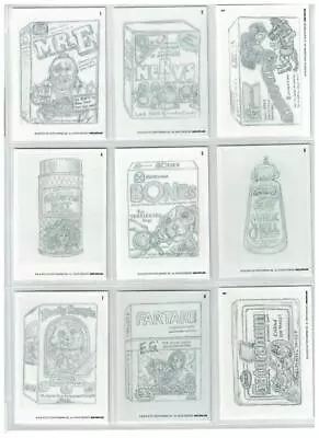 2019 Topps Wacky Packages Old School 8th Series 8 Pencil Sketch Set 30/30 NEW! • $24.97