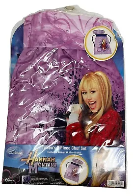 Disney Hannah Montana Tween's 2 Piece Chef Set Apron Miley Cyrus Butterfly NEW • $18.95