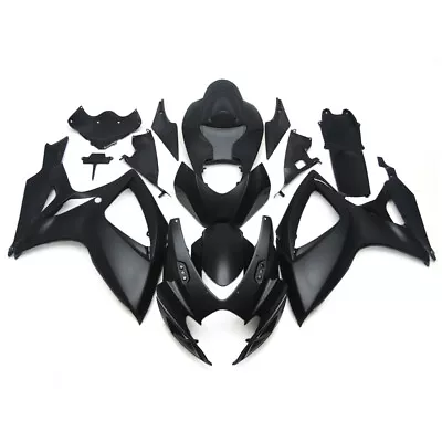 For GSXR 600 750 2006 2007 K6 06 07 Suzuki Matte Black ABS Plastics Fairings • $410.95