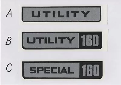 Victa UTILITY Silver Vintage Mower Repro Decals • $7.50