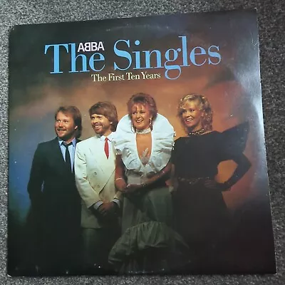 ABBA - THE SINGLES - THE FIRST TEN YEARS 1982 UK 1st DOUBLE VINYL LP ABBA10 • £15