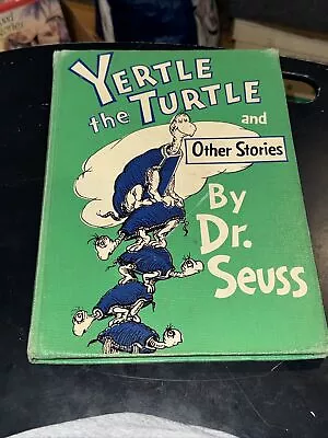 Vintage 1958 Yertle The Turtle And Other Stories By Dr. Seuss - Hardcover Ex-Lib • $5