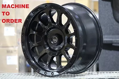 $1116 • Buy 17 X9J TUFF Wheels Gloss Black ET+18 Set Of 4 Fits Hilux