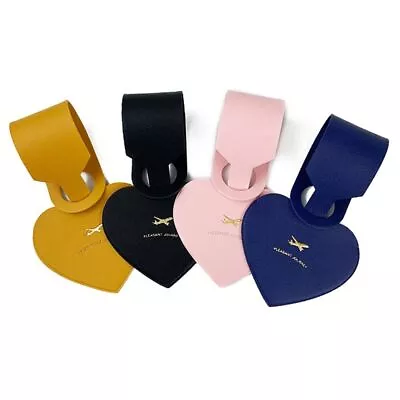 $4.20 • Buy Travel Accessories Love Shape PU Luggage Tag Airplane Suitcase Tag    Women