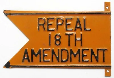 $86 • Buy 1932 Prohibition Repeal 18th Amendment Political Antenna Topper Badge Attachment