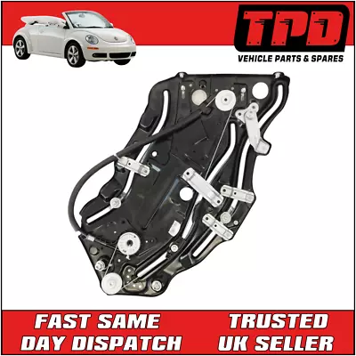 NEW VW Beetle Mk2 Convertible Rear Left Passenger Window Regulator 2003-2010 • $180.10