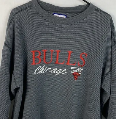 Vintage Chicago Bulls Crewneck Sweatshirt Logo 7 NBA Basketball Men’s Large 90s • $49.99