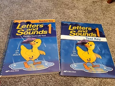 Abeka Letters And Sounds 1 Teacher Key And Test Key • $10