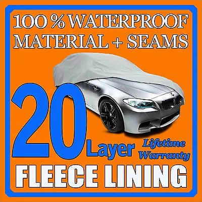 20 Layer Car Cover Waterproof Layers Outdoor Indoor Fleece Lining Sea17 • $57.95