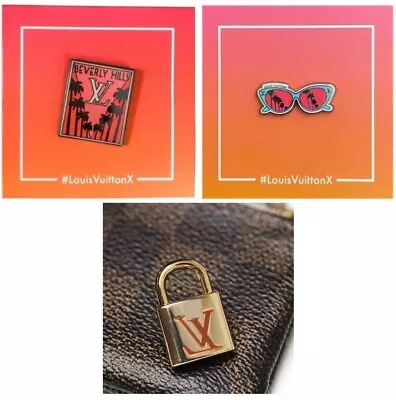 ⚡RARE⚡ PINTRILL X LOUIS VUITTON Set Of 3 Louis Vuitton Pins *NEW & AUTHENTIC* • $500