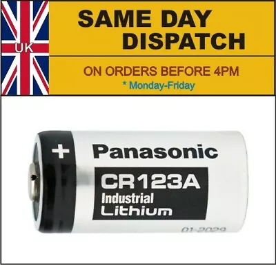 Panasonic CR123 CR123A 3V Heavy Duty Industrial Lithium Battery Expire 01/2033 • £4.49