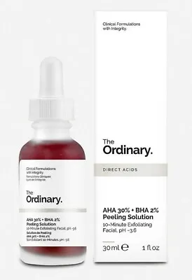 THE ORDINARY AHA 30% + BHA 2% Peeling Solution Made In Canada 100% Authentic!  • $30