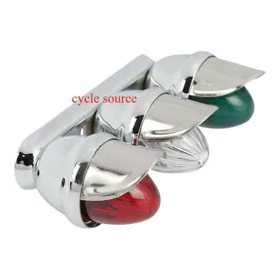 Bicycle Triple Mini Bee Light W/ Visor Wired Red/white/green  Lowrider Cruiser • $32.99