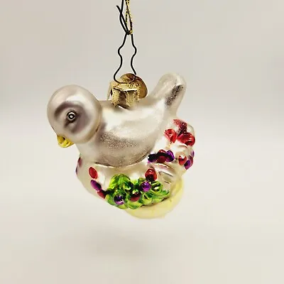 Vintage 2003 Mark Klaus Magic Memories Christmas Hand Blown Bird Ornament • $5.99