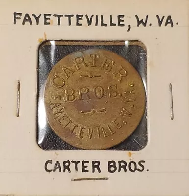 Fayetteville VA Trade Token: Carter Bros GF 25¢ In Merchandise Only TC-259125 • $65