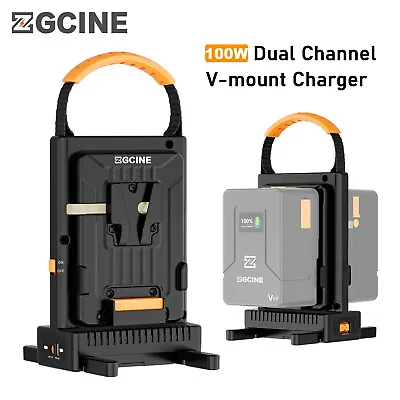 ZGCINE VM-C2 Kit Dual Channel V-Mount Battery Charger USBC PD 100W Fast Charging • $78