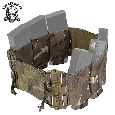 Tactical Quick Release Buckle Elastic Mag Holder Carrier Cummerbund For Vest MC • $36.99