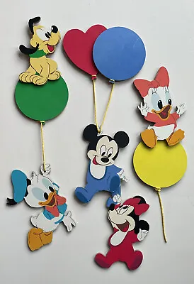 VTG Walt Disney Babies Nursery Wall Decor Mickey Minnie Donald Daisy Pluto 1984 • $29.95