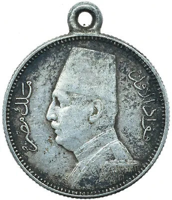 £24.99 • Buy 1929 / 2 Silver Piastres Egypt Collectible Coin Made Into Medal    #wt30153