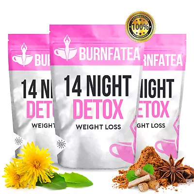 Burnfatea 14 Night Detox Tea Weight Loss Tea Slimming Tea Diet Cleanse Tea • £7.99