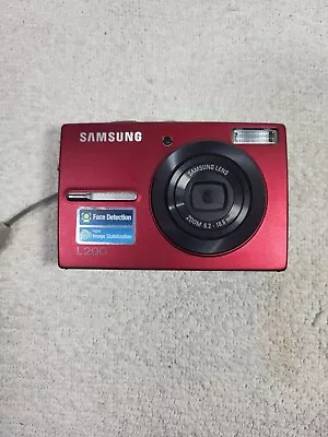 RED Samsung L200 10.2MP 3x Zoom LCD Digital Camera Untested  • $16.99