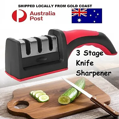 $9.75 • Buy Knife Sharpener 3 Stage Kitchen Sharp Knives Sharpening Tool