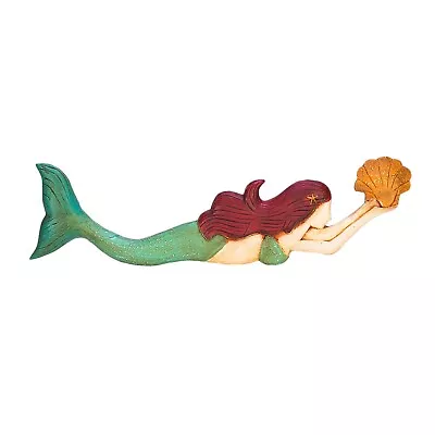 Swimming Mermaid Coastal Plaque Sign Wall Hanging Decor Decoration For The • $15.16