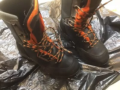 Husqvarna Classic Leather Chainsaw Safety Boots Hardly Used • £70