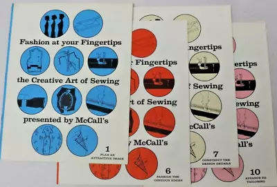 4 1964 Lot: Fashion At Your Fingertips The Creative Art Of Sewing By McCall's • $9.03