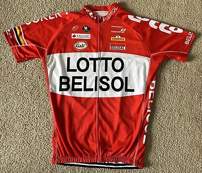 Lotto Belisol Cycling Jersey Shirt Trikot Maglia Maillot Red Vermarc Men’s 3xl • $39.99