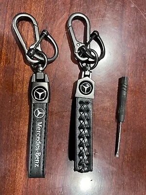 Mercedes-Benz - Genuine Leather Keychain - NEW With Bonus Keychain • $9