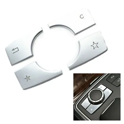 4pcs Car Multimedia Buttons Sequins Trim For Mercedes For Benz ML GL W166 X166 • $8.33