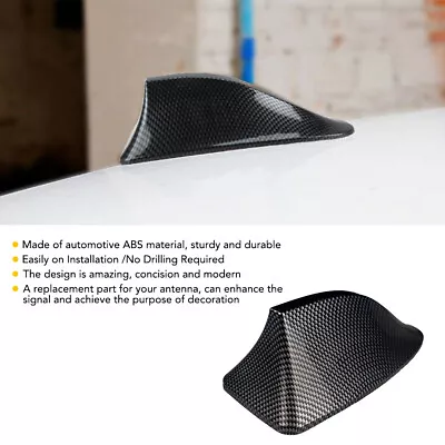 Universal Shark Fin Roof Car Auto Antenna Radio FM/AM Antena Radio Carbon Fiber • $11.03