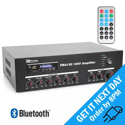 Power Dynamics P RM120 100V Line Bluetooth Amplifier PA Audio Installation 120W • £259