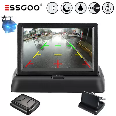 Car VAN Rear View Reverse Camera With 4.3 Inch TFT LCD Monitor Screen Foldable • $32.99