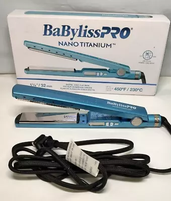 BaBylissPro Nano Titanium 1-1/4  Digital Ionic Flat Iron • $39.99