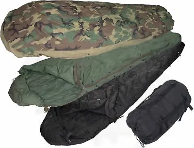 Usgi Military Issue 4 Piece Modular Sleep System Mss Woodland Excellent! 2 • $249.95