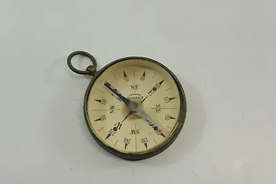 Vintage Wanderer Brass Cased Compass Nice Glass • $16.95