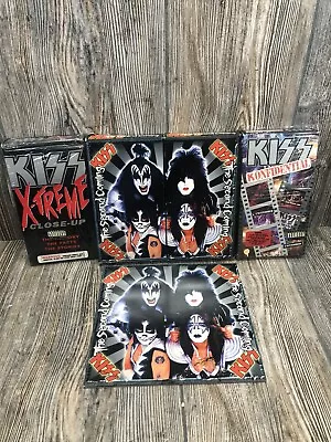 Lot Of 4 Kiss VHS Tapes Second Coming Konfidential X-Treme & Booklet • $20